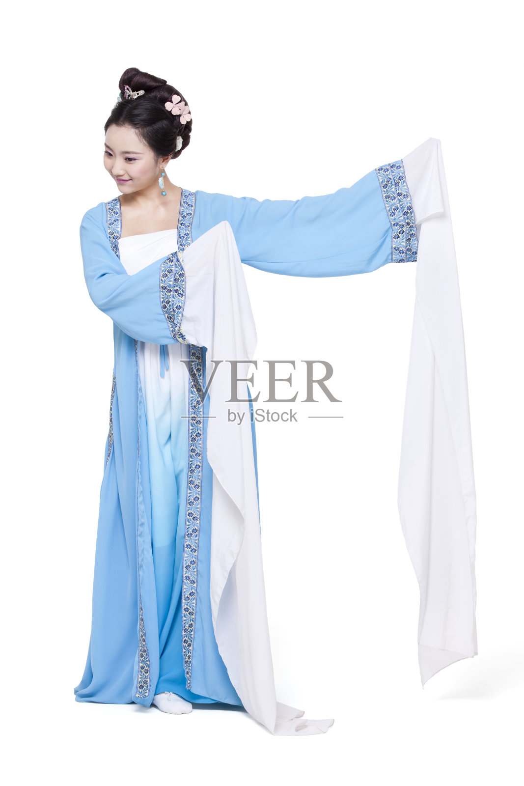 古装美女表演照片摄影图片