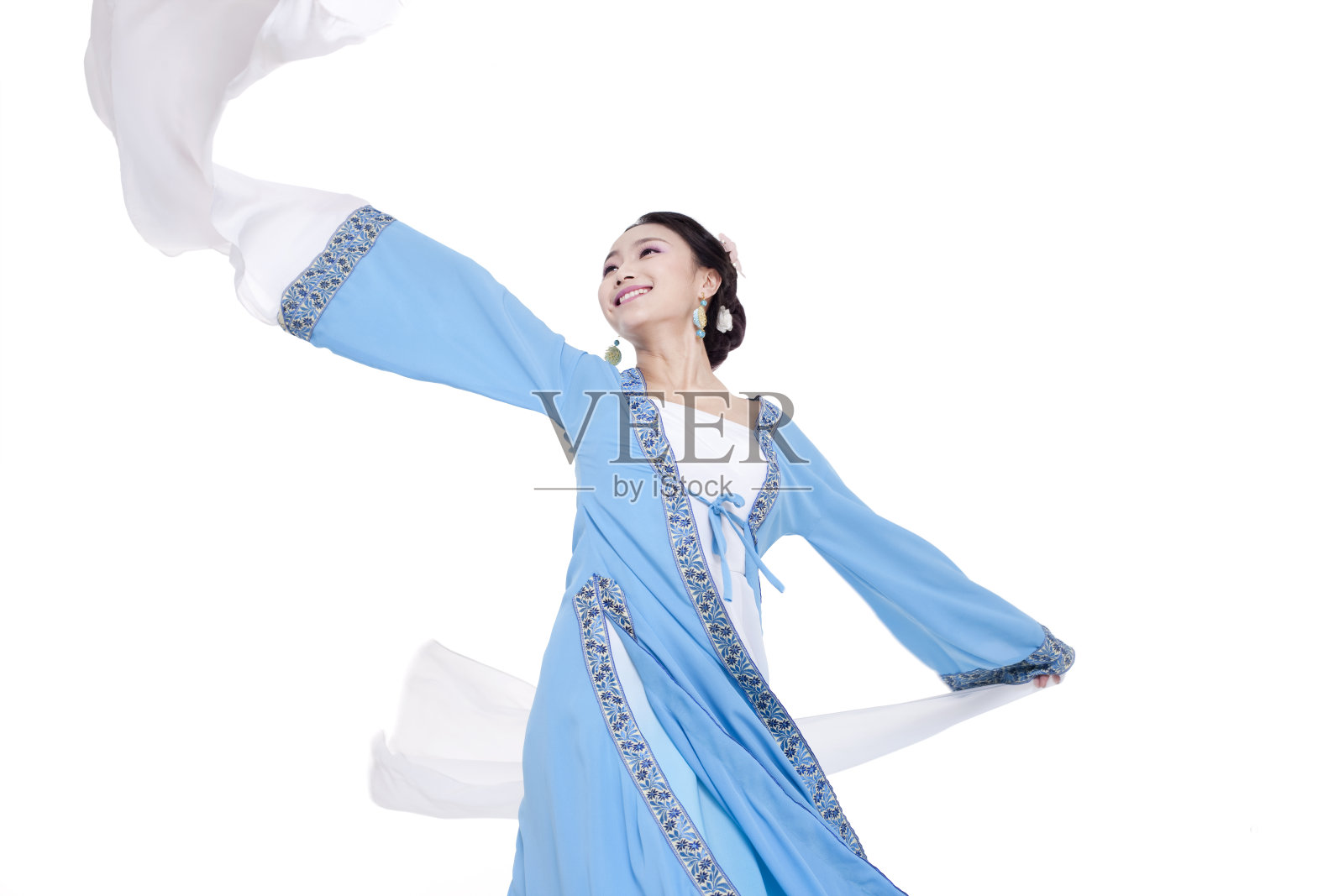 古装美女表演古典舞照片摄影图片