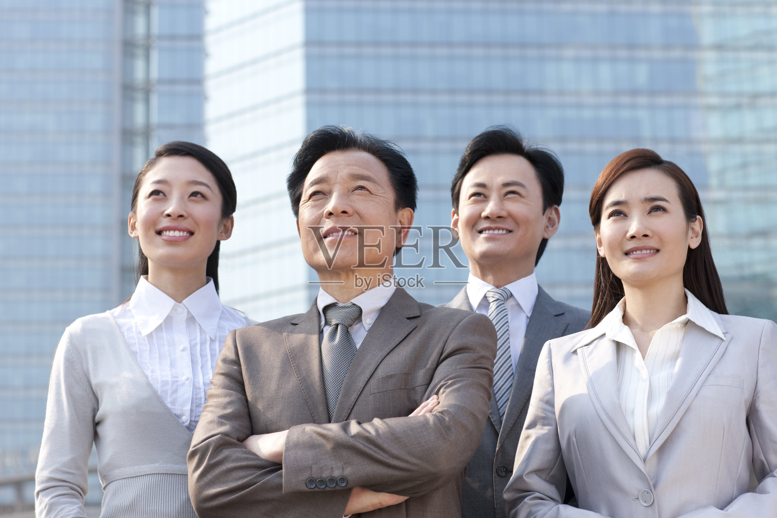 自信的商务团队照片摄影图片