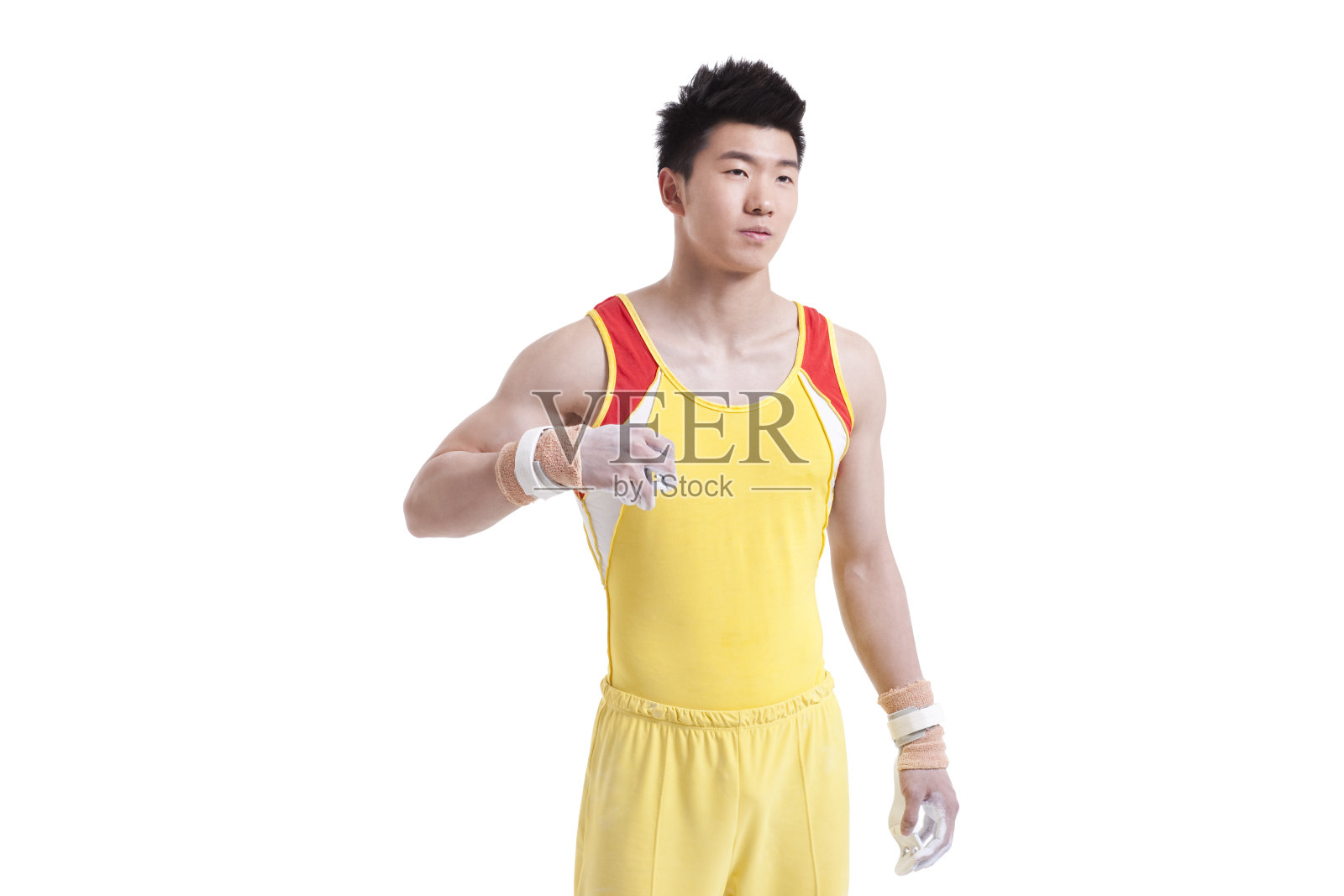 准备中的运动员照片摄影图片