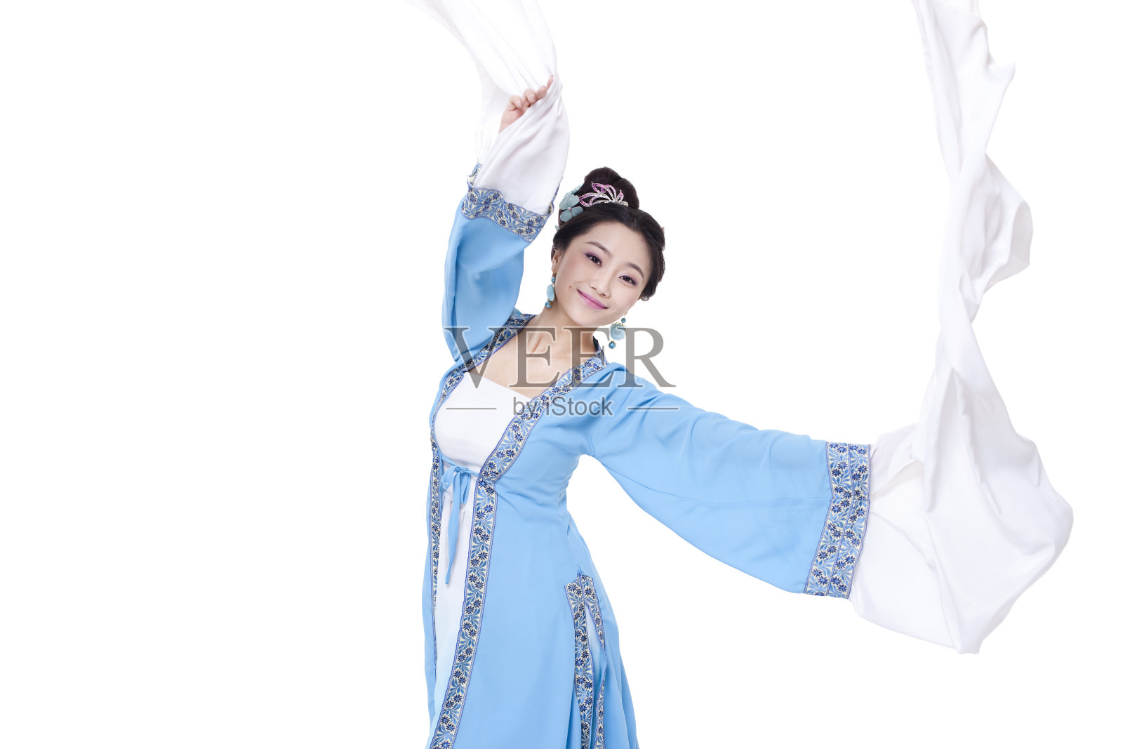 古装女子跳古典舞照片摄影图片