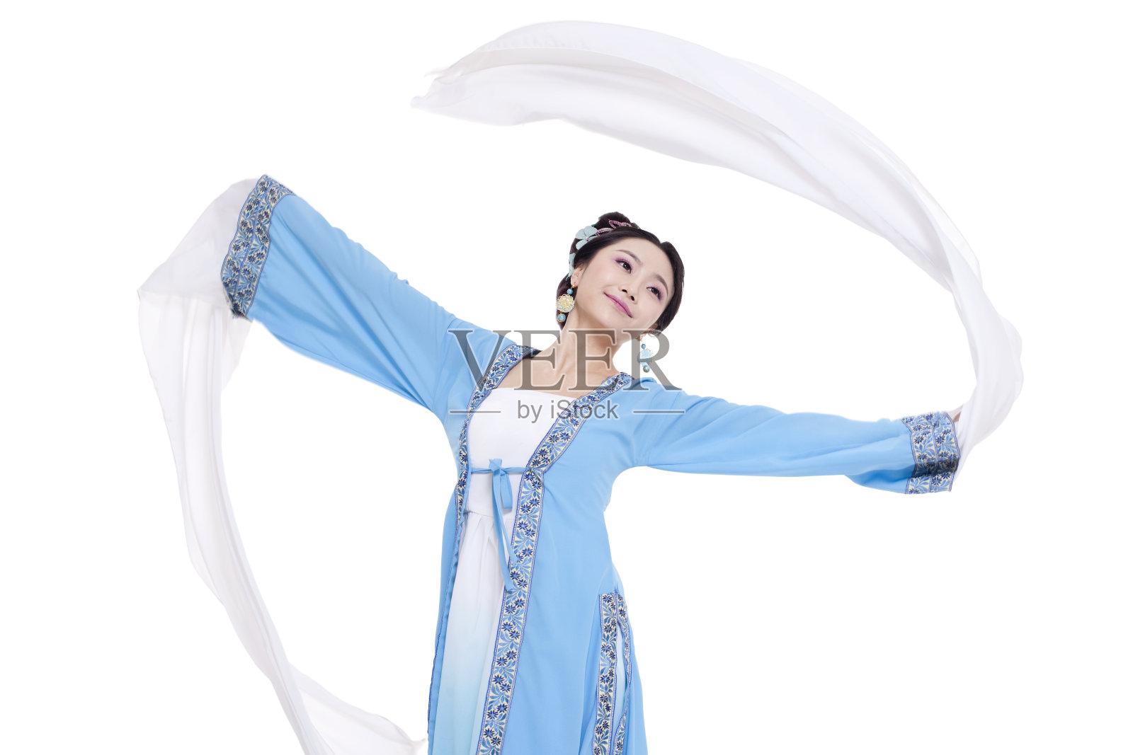 古装美女表演古典舞照片摄影图片