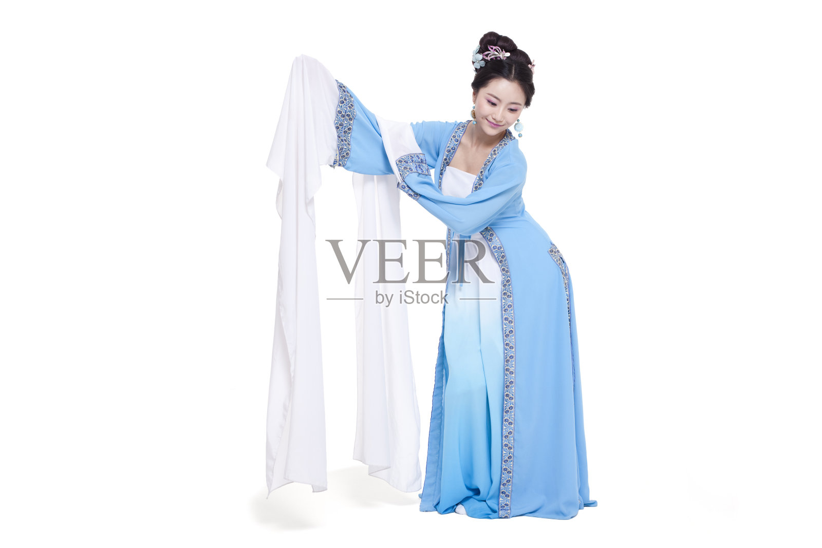 古装美女表演照片摄影图片