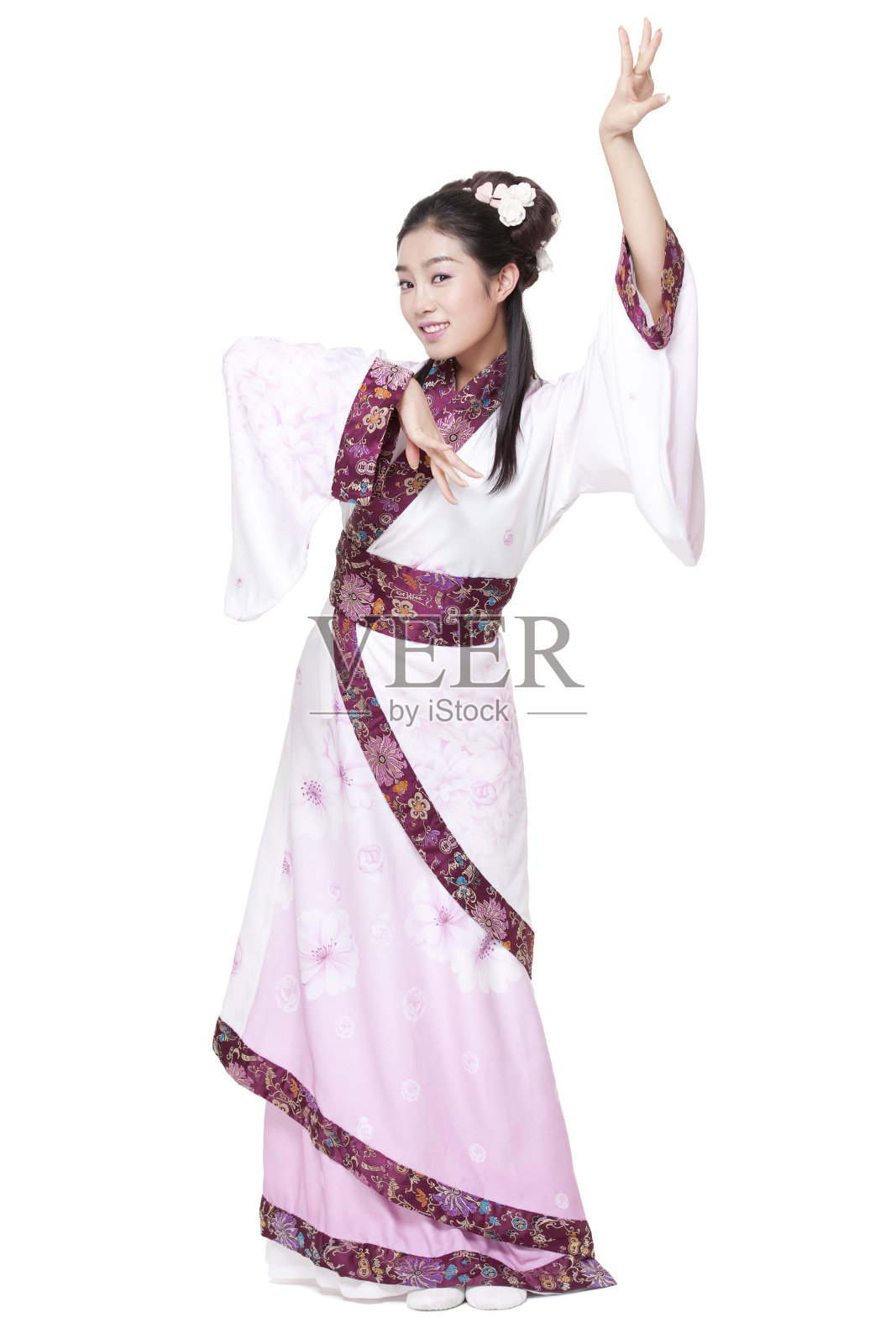 古装美女跳古典舞照片摄影图片