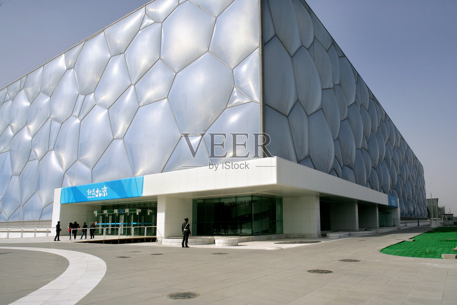 水立方外部照片摄影图片