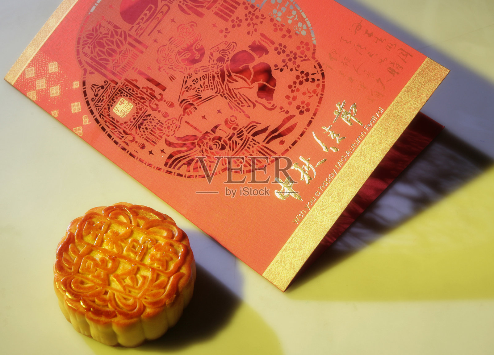 月饼贺卡照片摄影图片