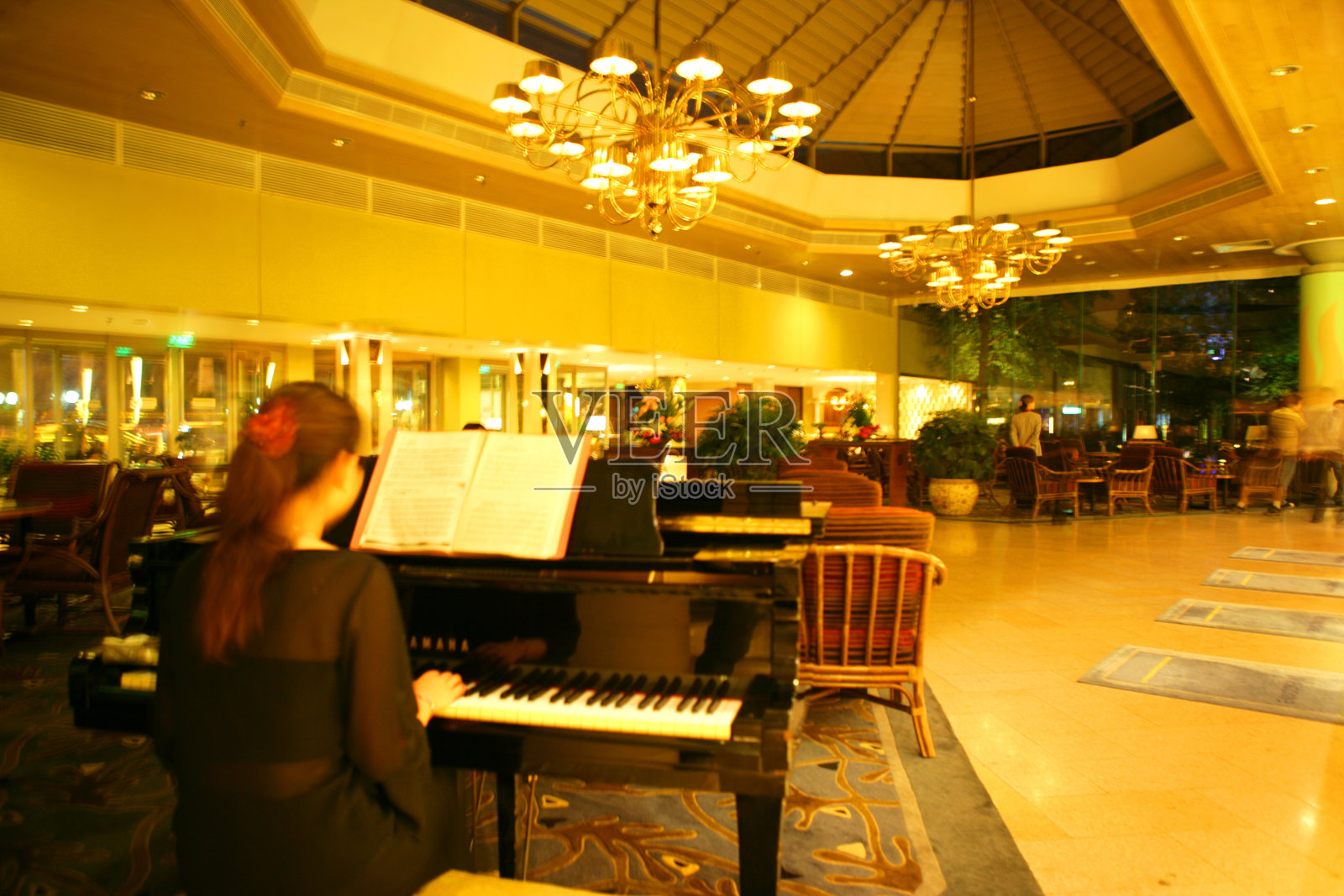 酒店大堂照片摄影图片