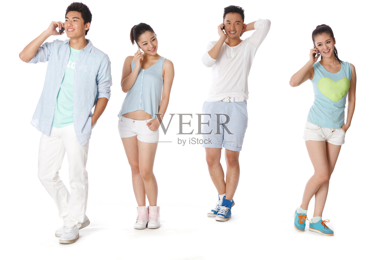 时尚活力的年轻人打电话照片摄影图片