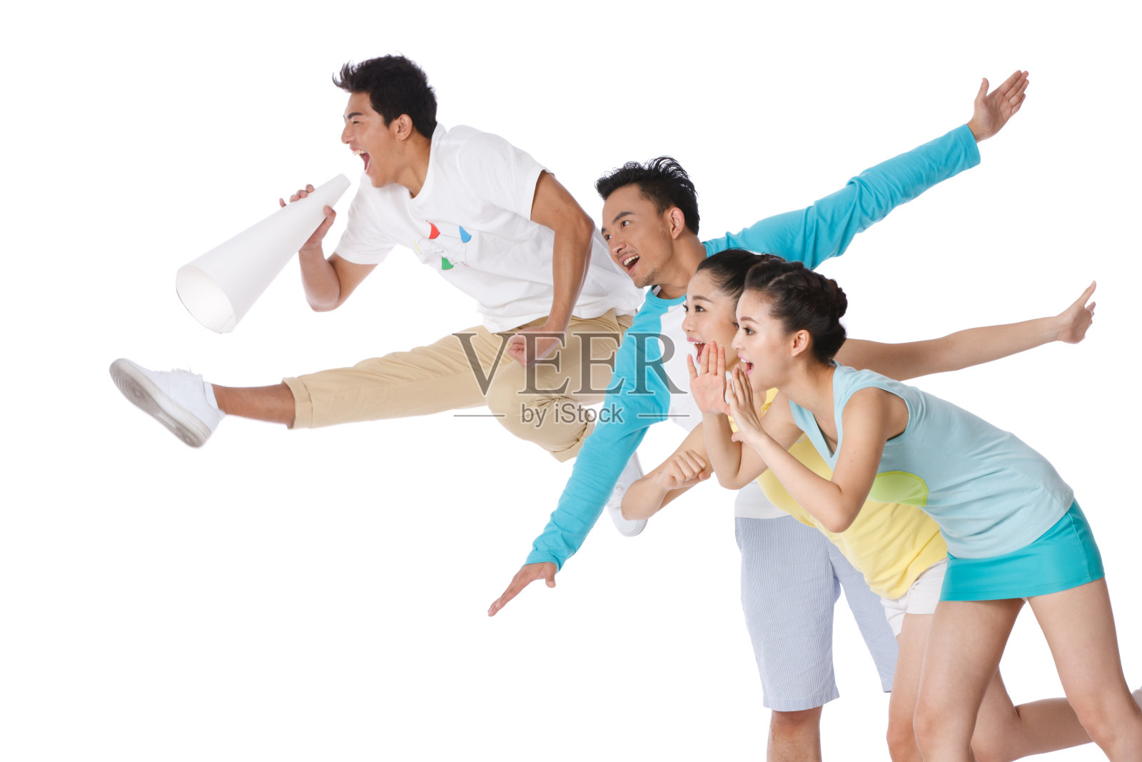 时尚活力的年轻人拿着照片摄影图片