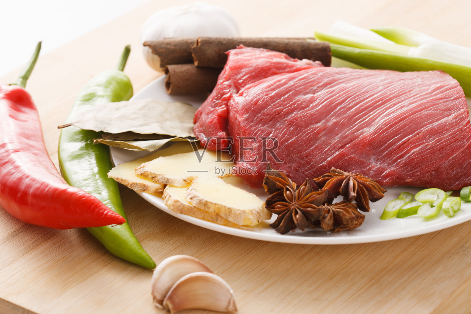 肉和调味品照片摄影图片