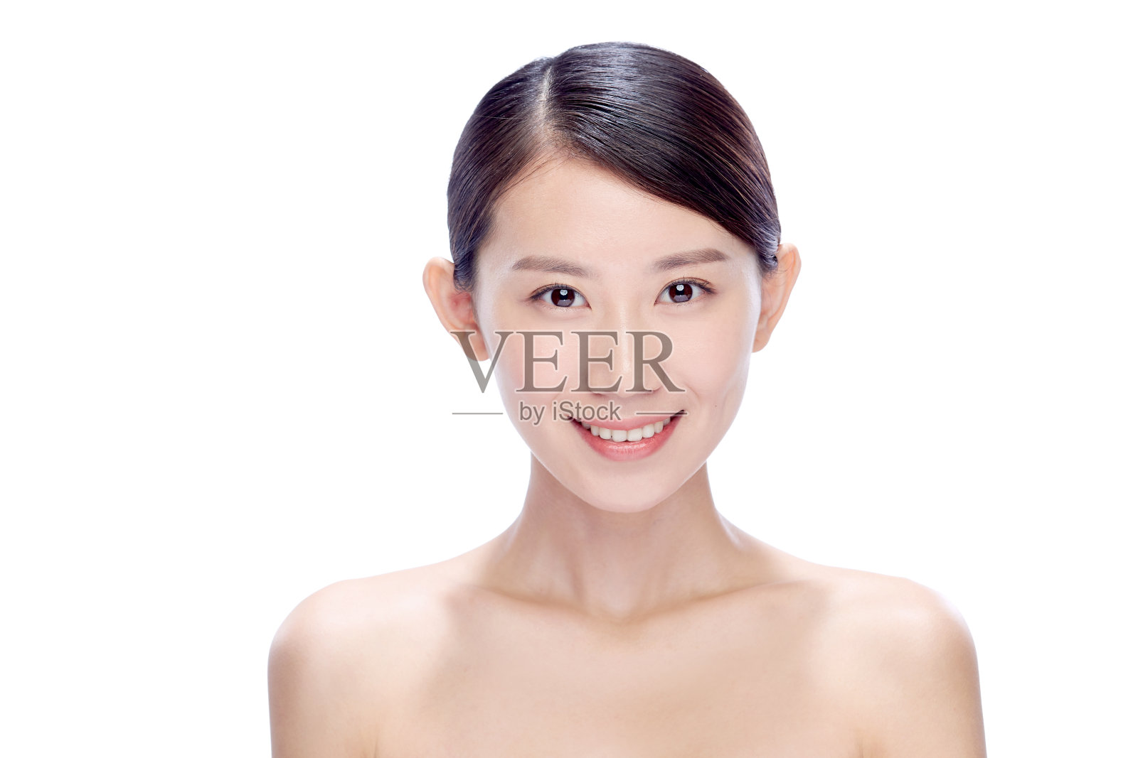 年轻美女妆面照片摄影图片