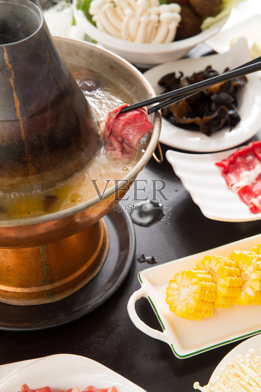 涮羊肉照片摄影图片