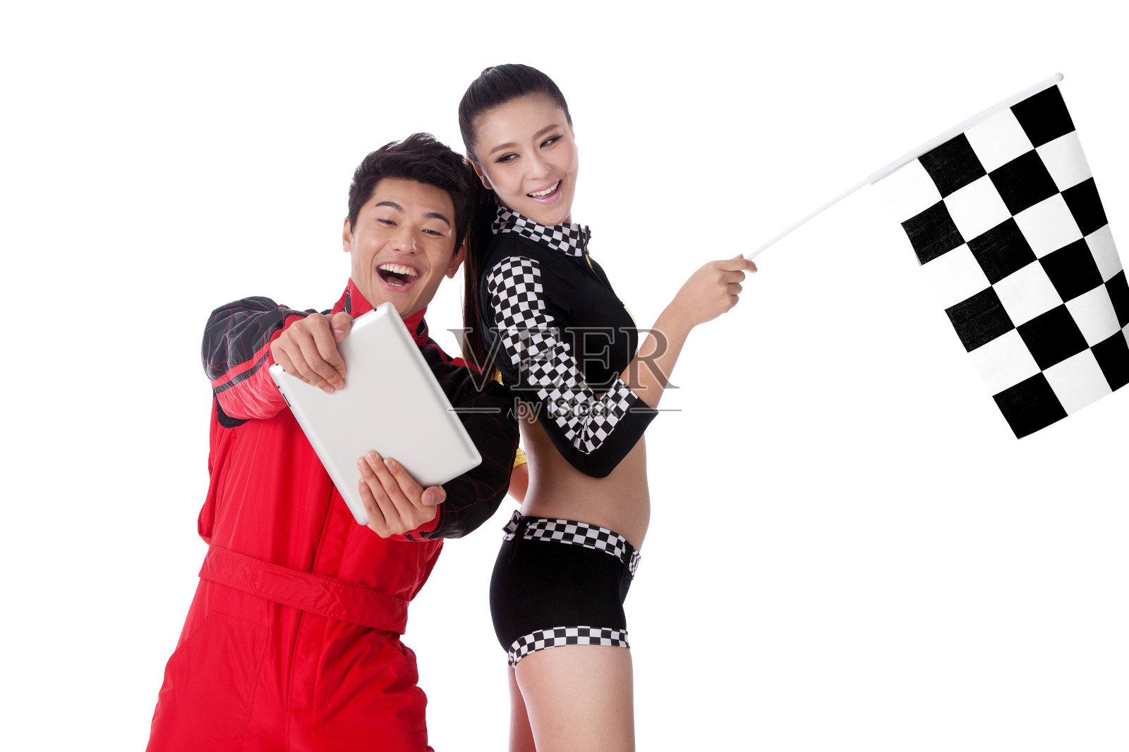 青年赛车手照片摄影图片