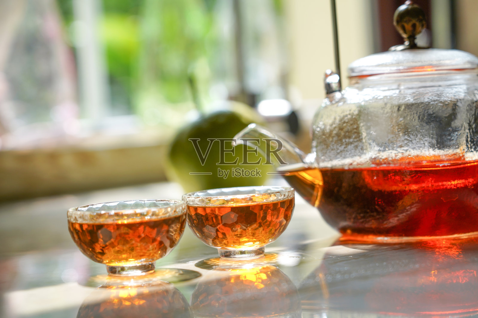 玻璃茶具照片摄影图片