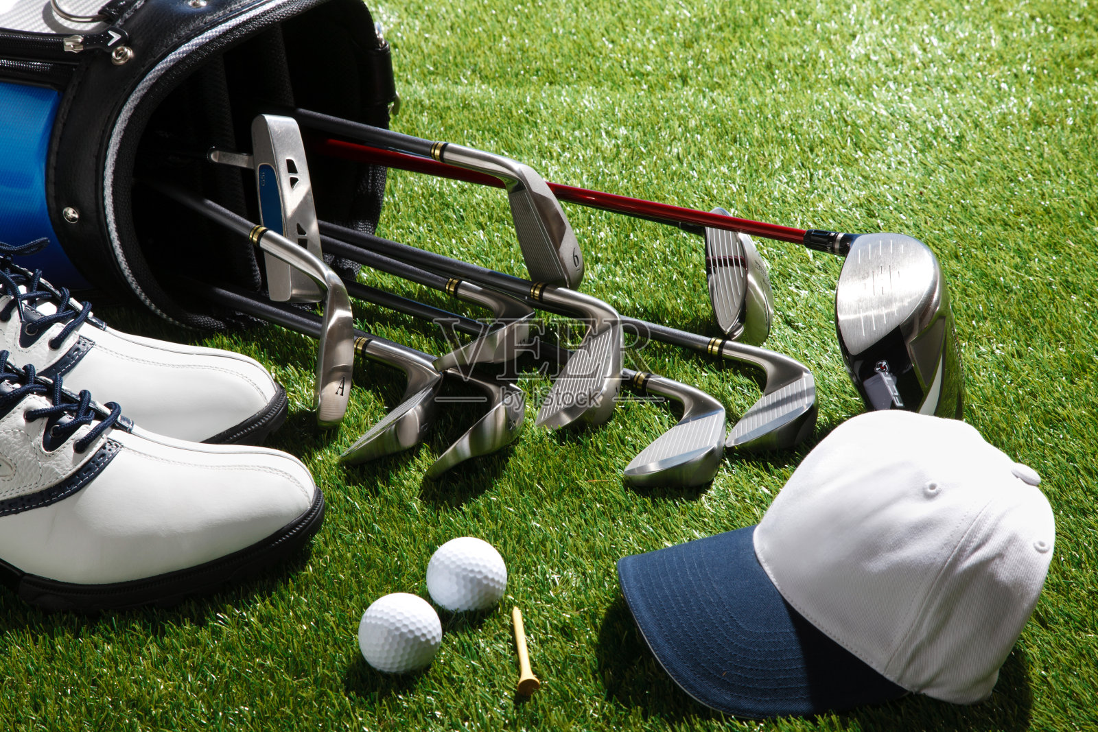 高尔夫球具照片摄影图片