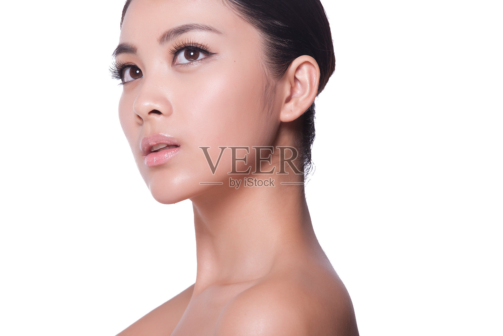 年轻女人妆面照片摄影图片