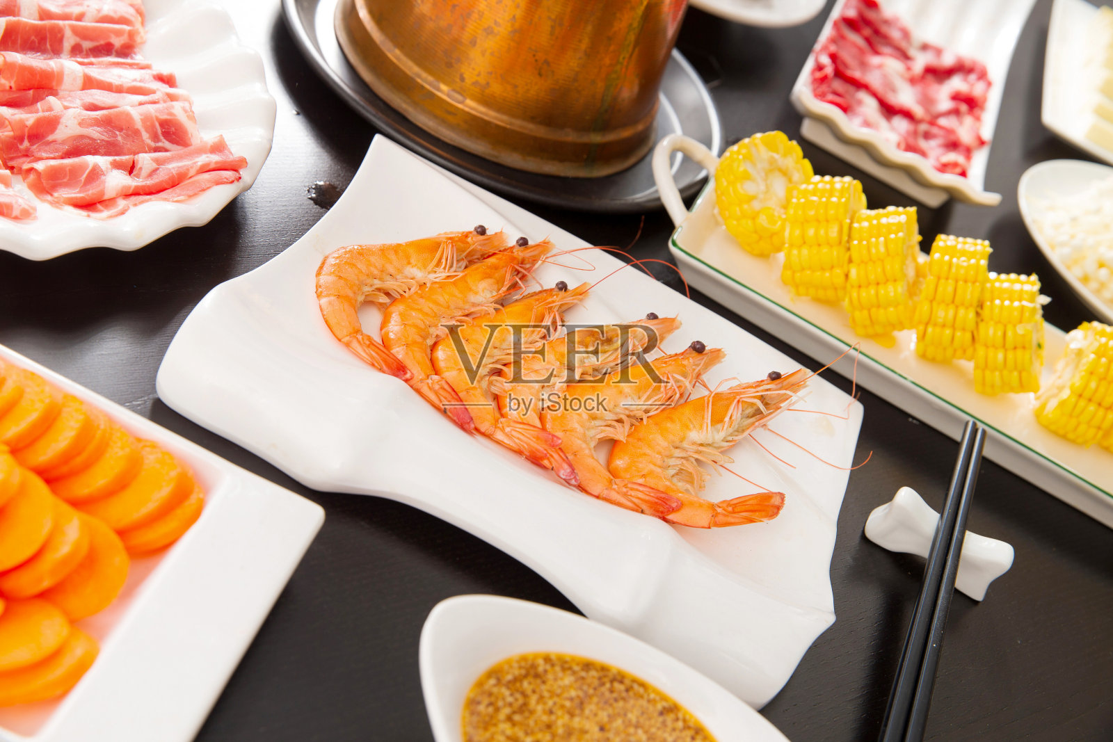 涮羊肉照片摄影图片