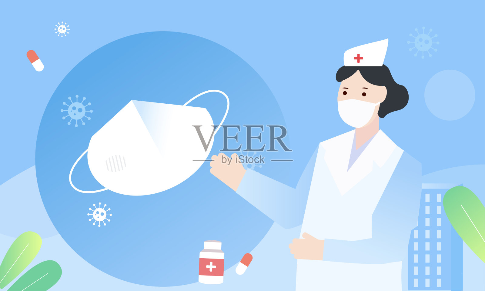 医务工作者插画插画图片素材