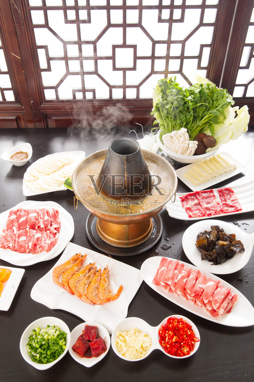 涮羊肉照片摄影图片