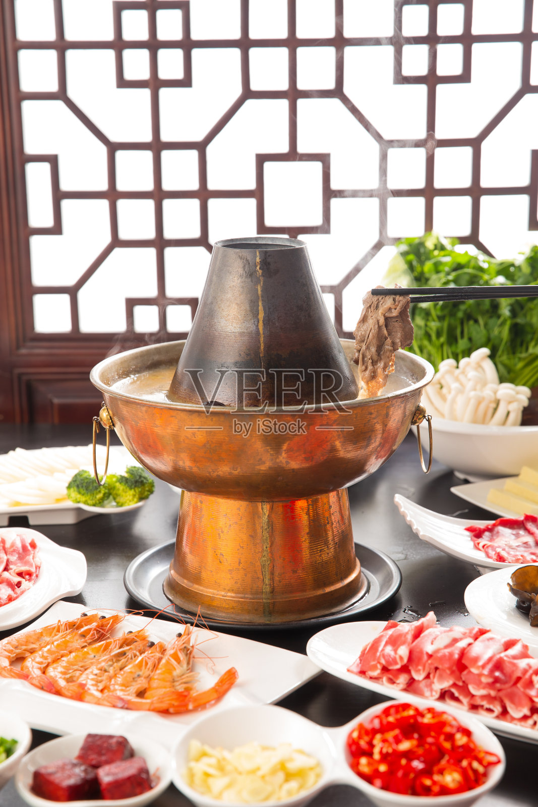 涮羊肉照片摄影图片