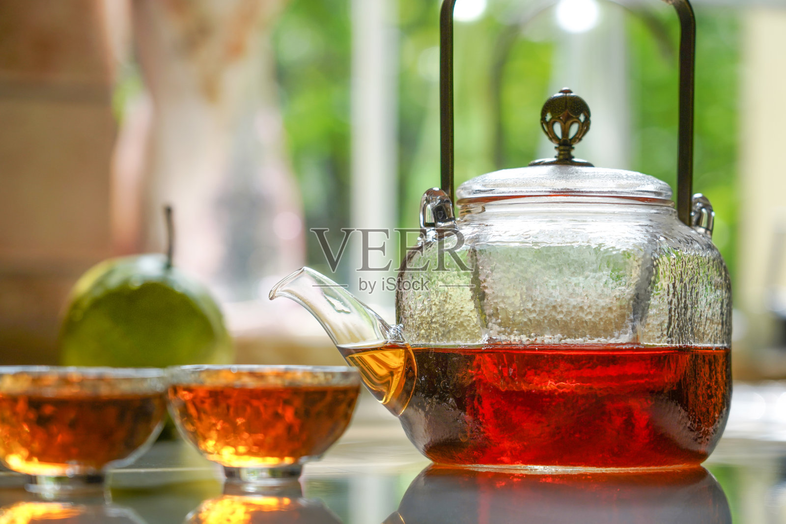 玻璃茶具照片摄影图片