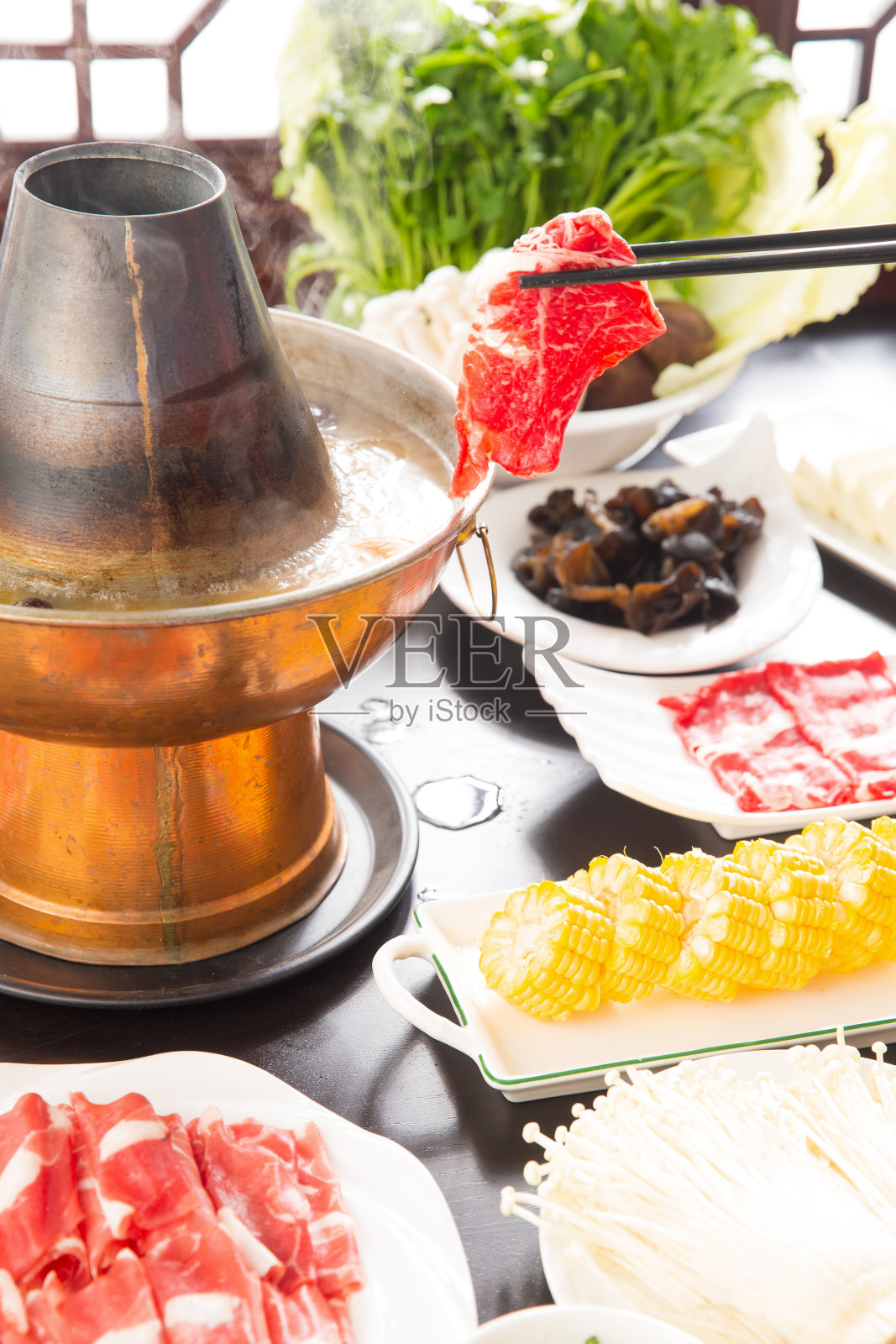 涮羊肉照片摄影图片