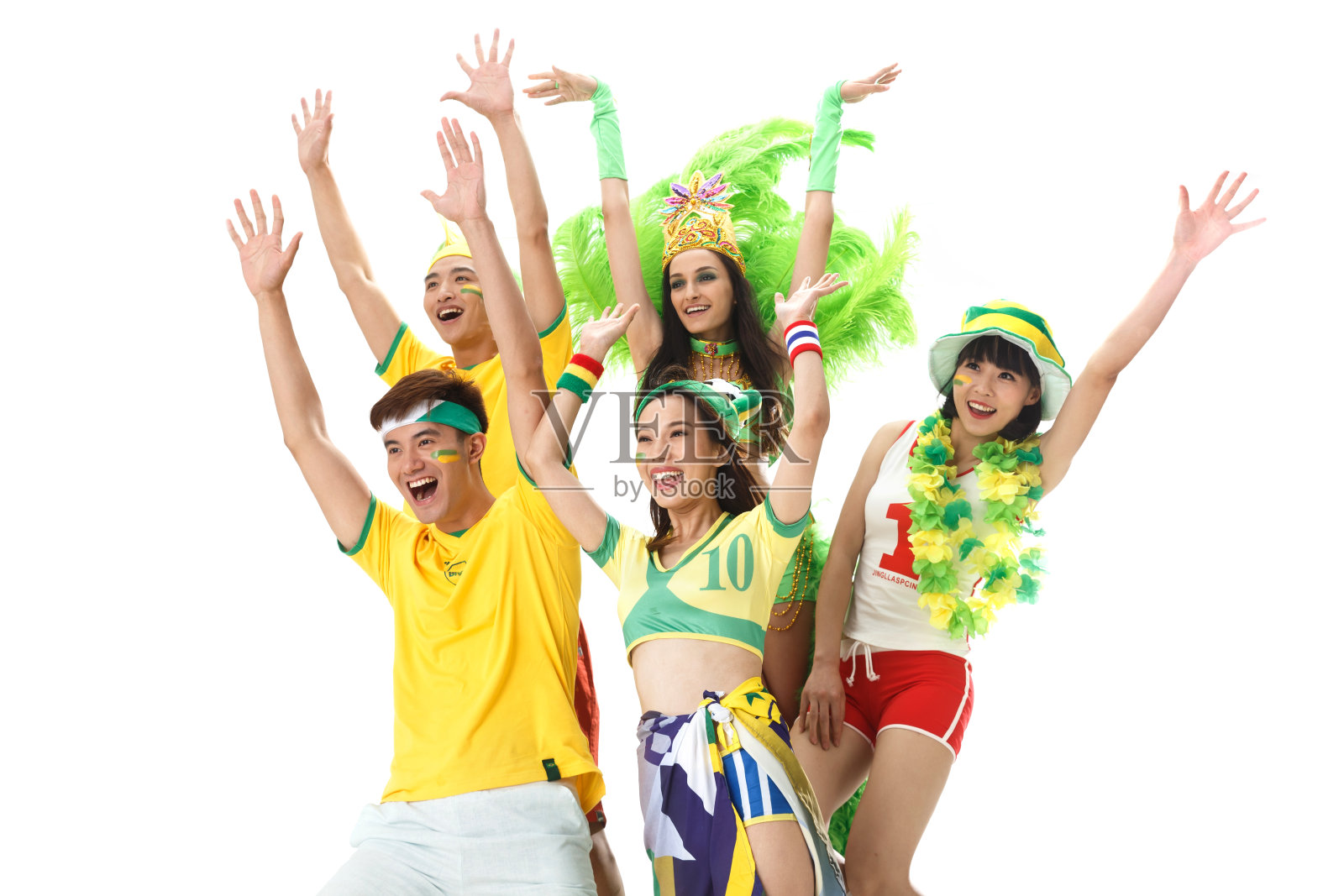 青年球迷拉拉队照片摄影图片