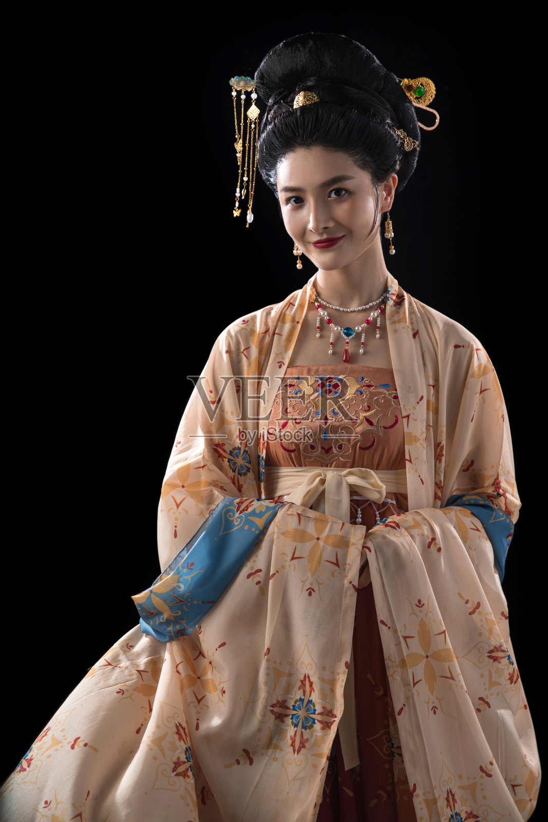 古装美女肖像照片摄影图片