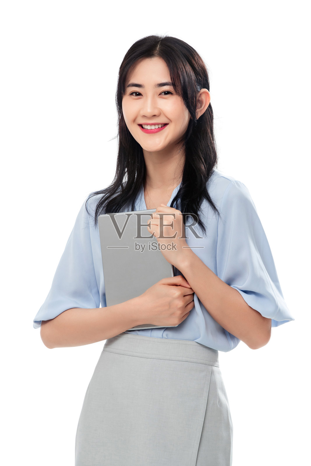 拿平板电脑的商务女士照片摄影图片