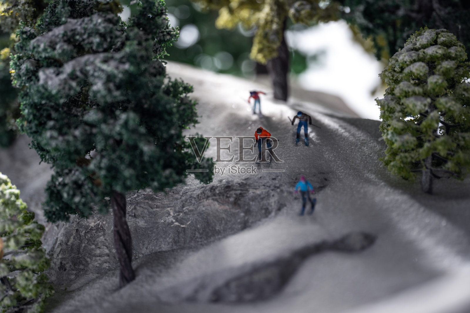 微观滑雪运动照片摄影图片