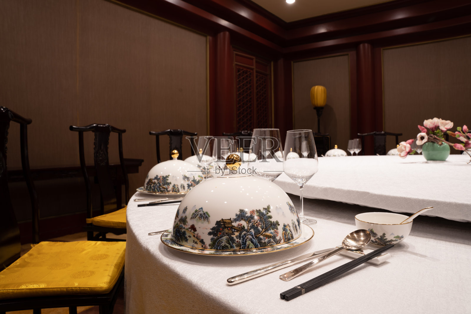 高档餐具照片摄影图片