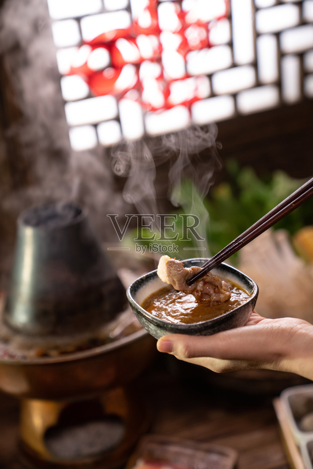 涮羊肉照片摄影图片