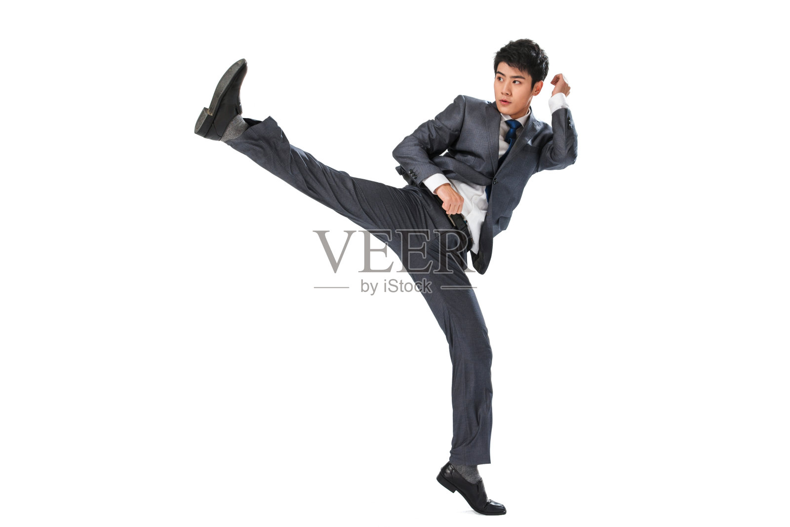 功夫男白领照片摄影图片