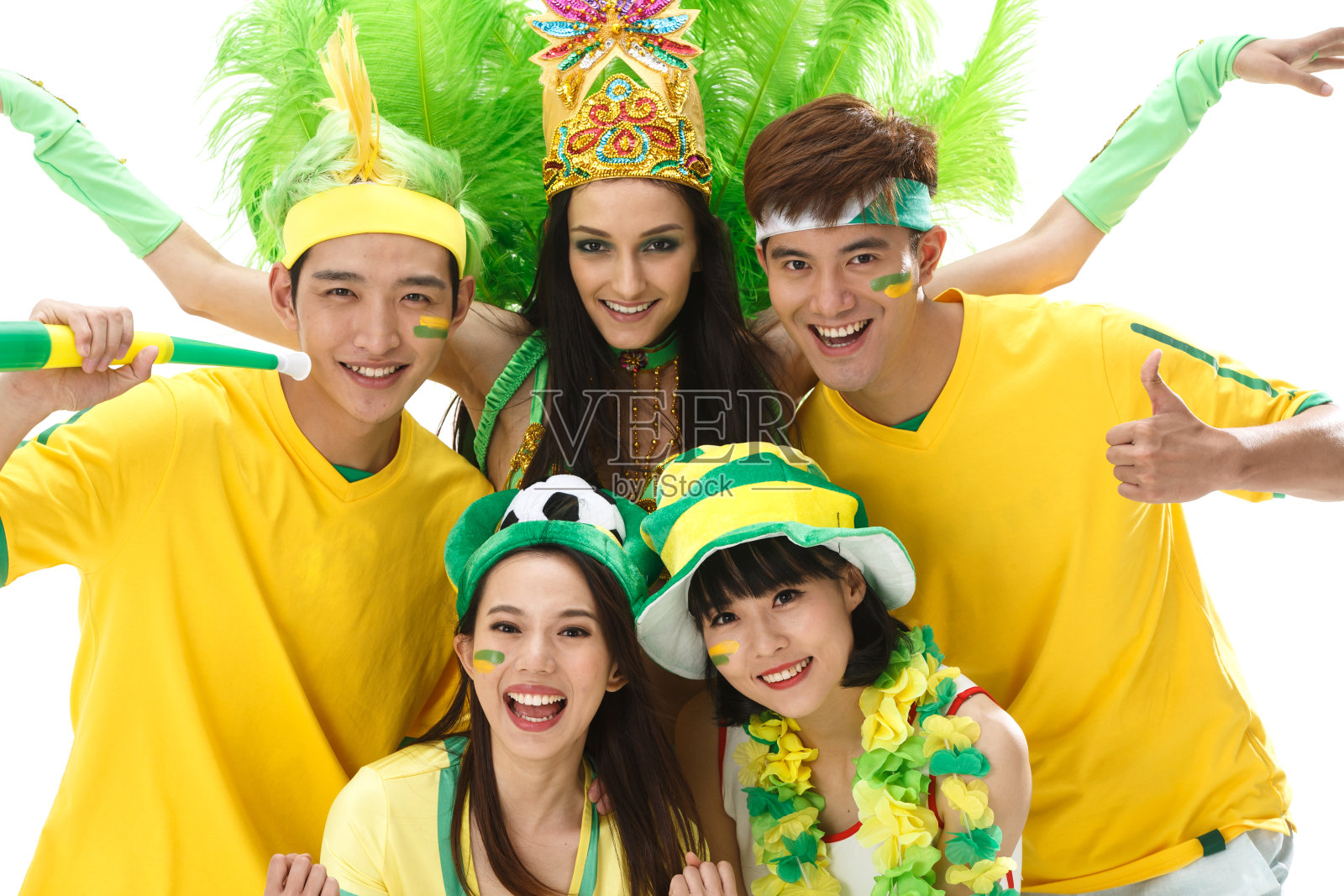 青年球迷拉拉队照片摄影图片