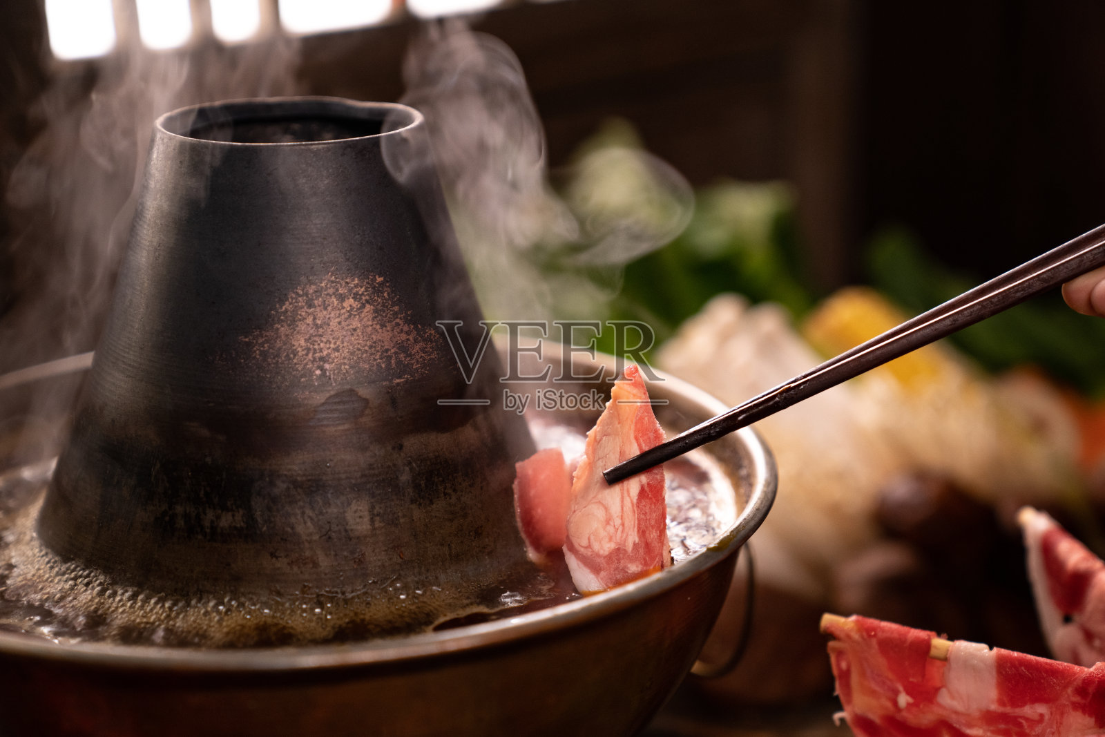 涮羊肉照片摄影图片