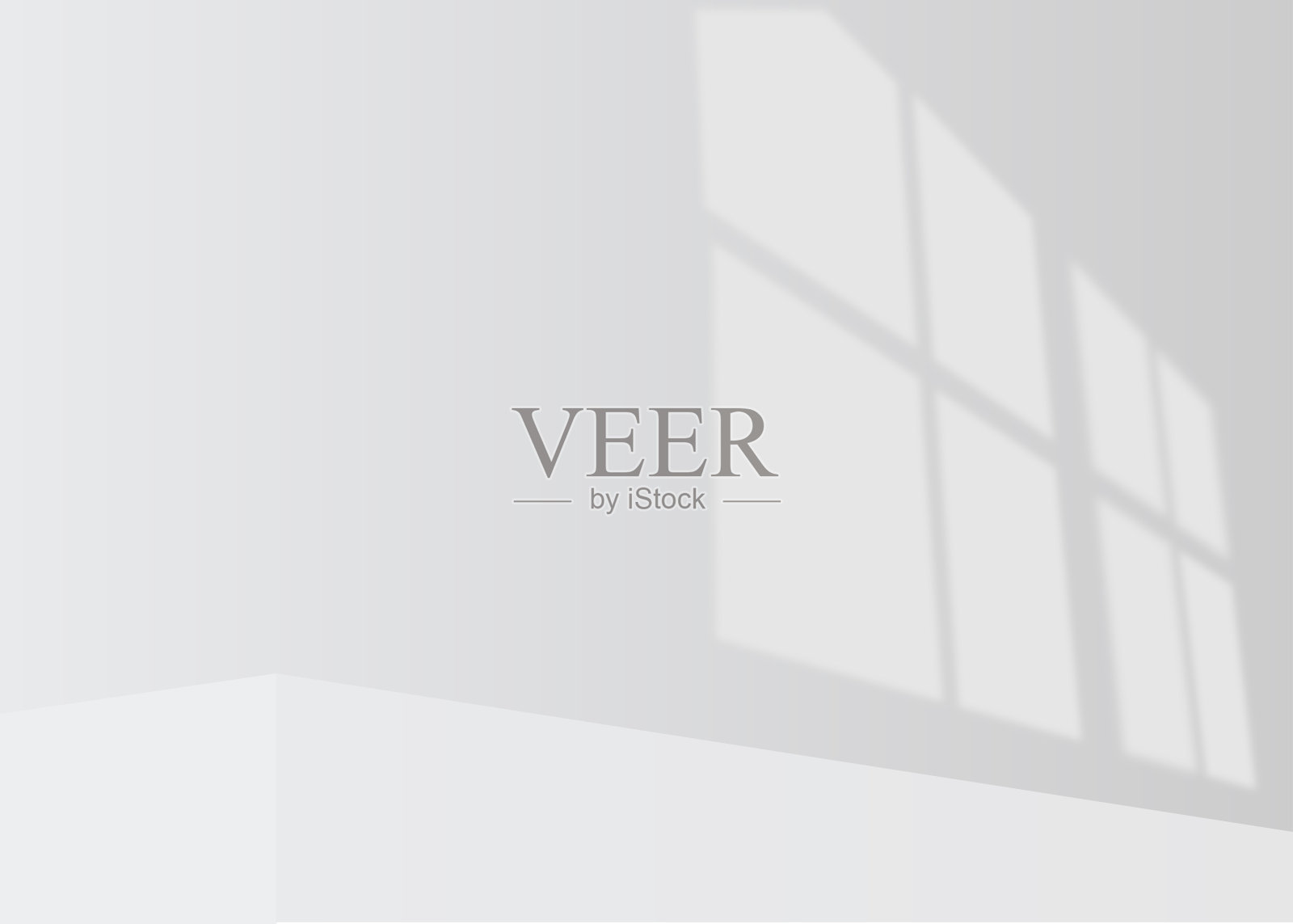 白色墙壁的背景，从窗口高光。插图。向量插画图片素材