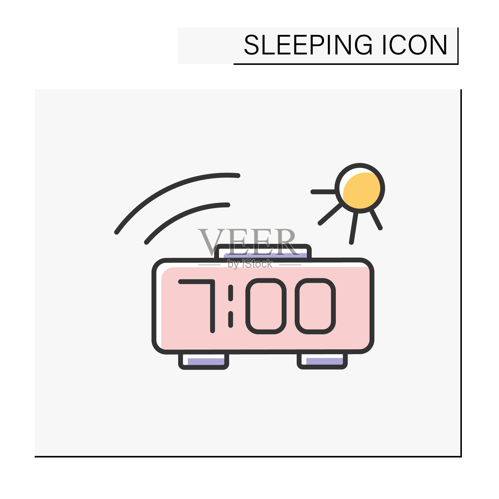 闹钟颜色图标图标素材