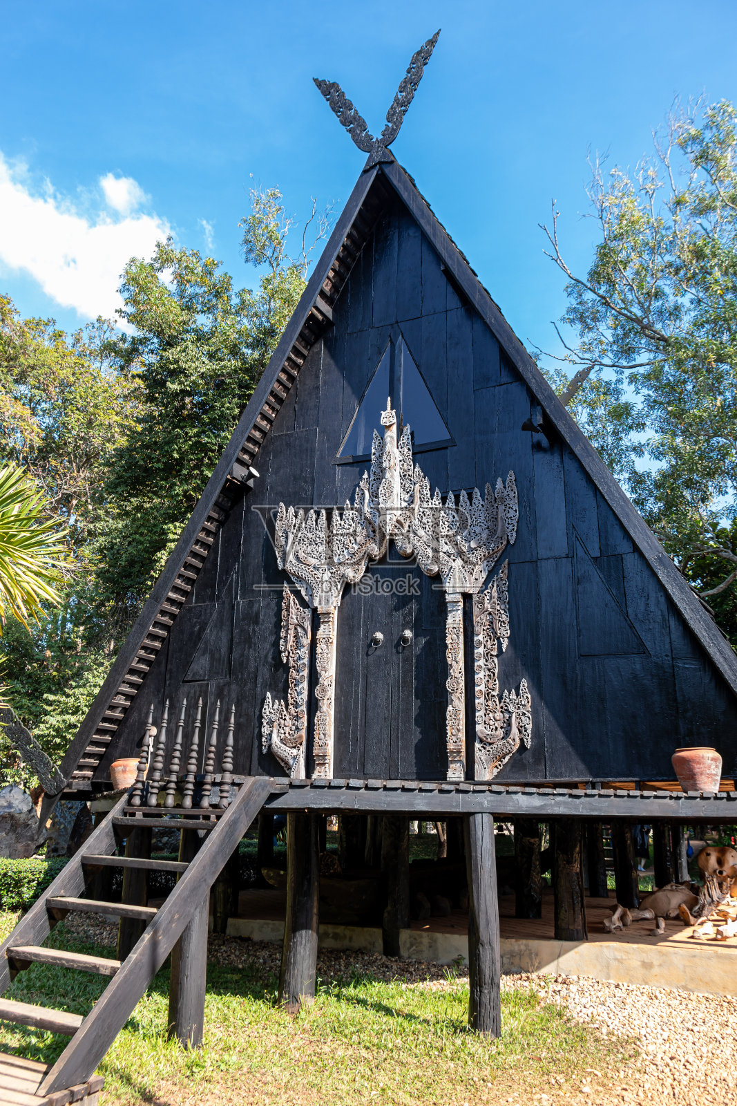 清莱的班丹博物馆照片摄影图片