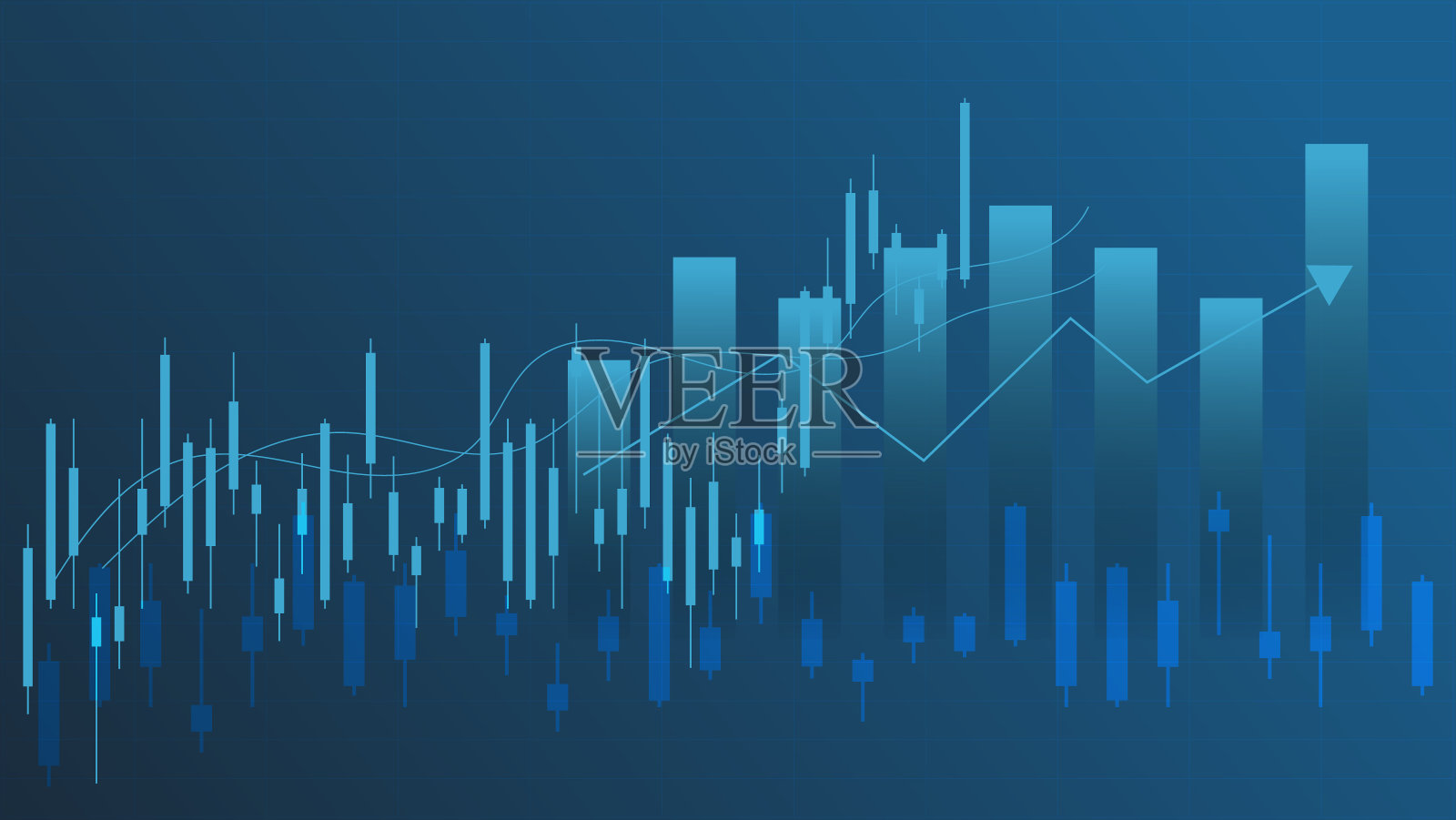 财务规划和企业利润效益管理背景插画图片素材