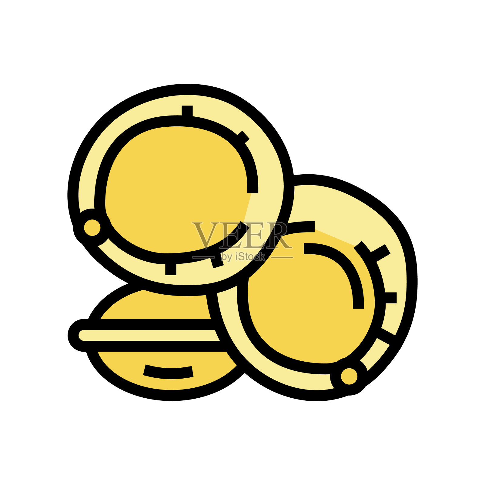 紫红色种子颜色图标矢量插图图标素材