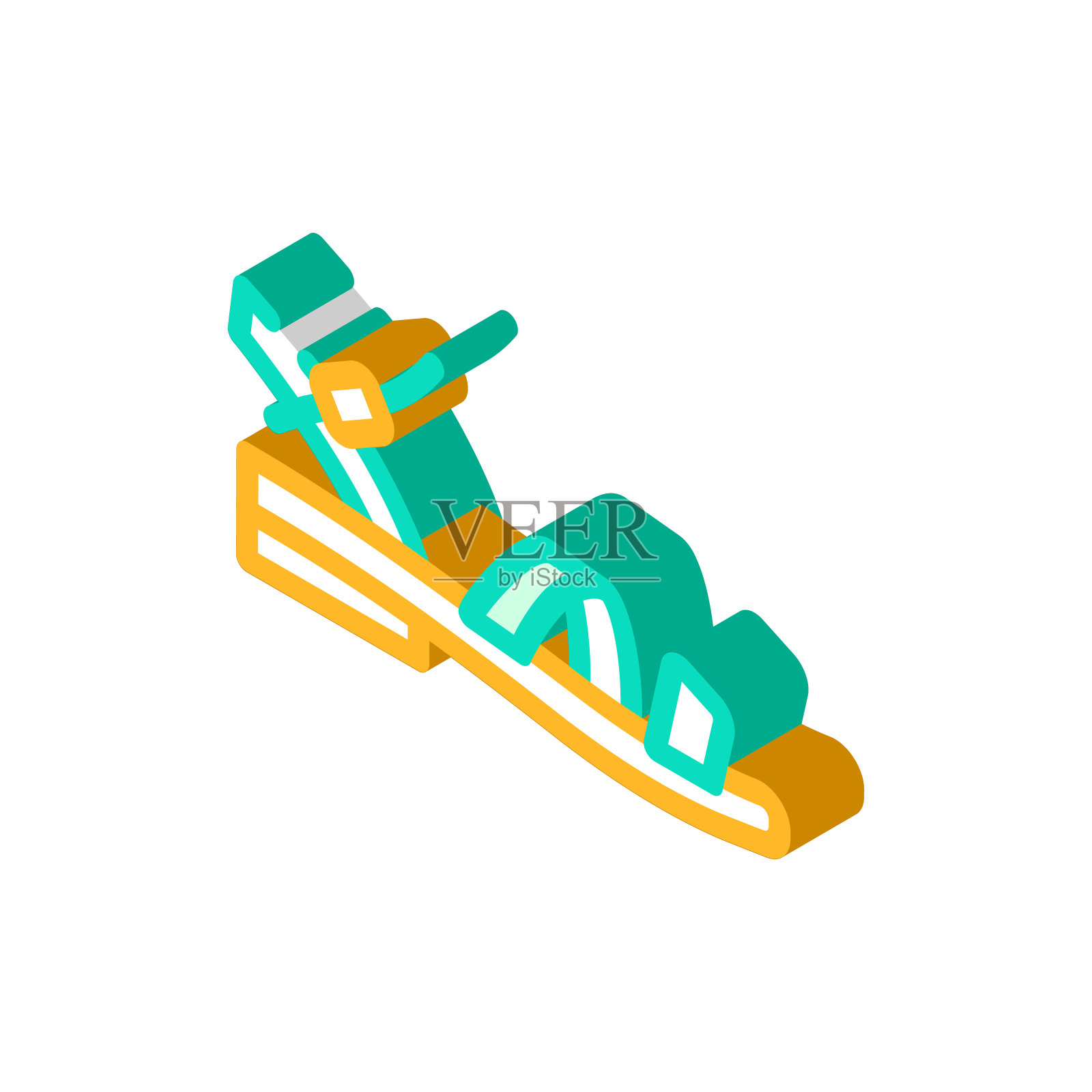 凉鞋鞋等距图标矢量插图插画图片素材