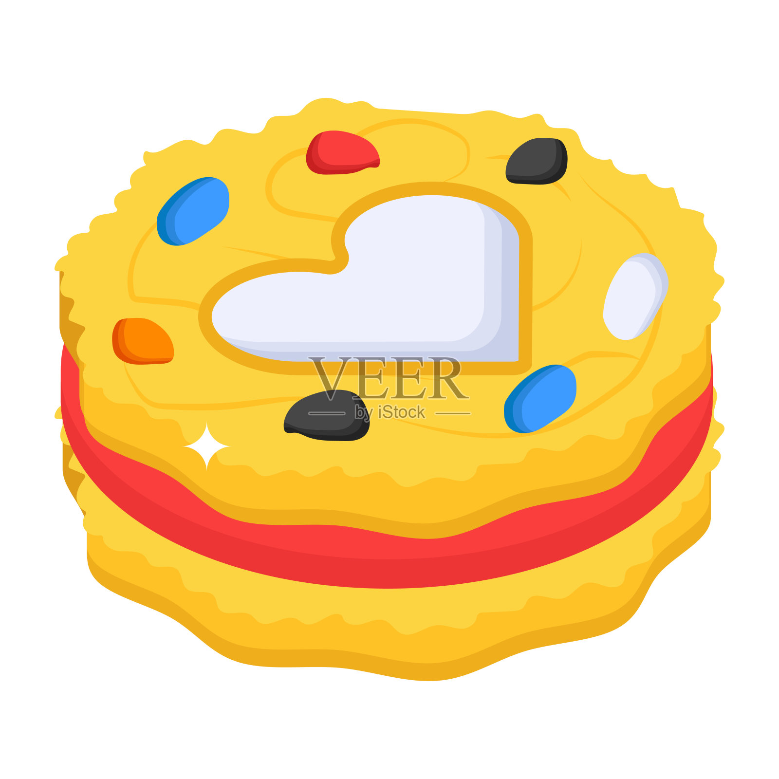 心蛋糕插画图片素材