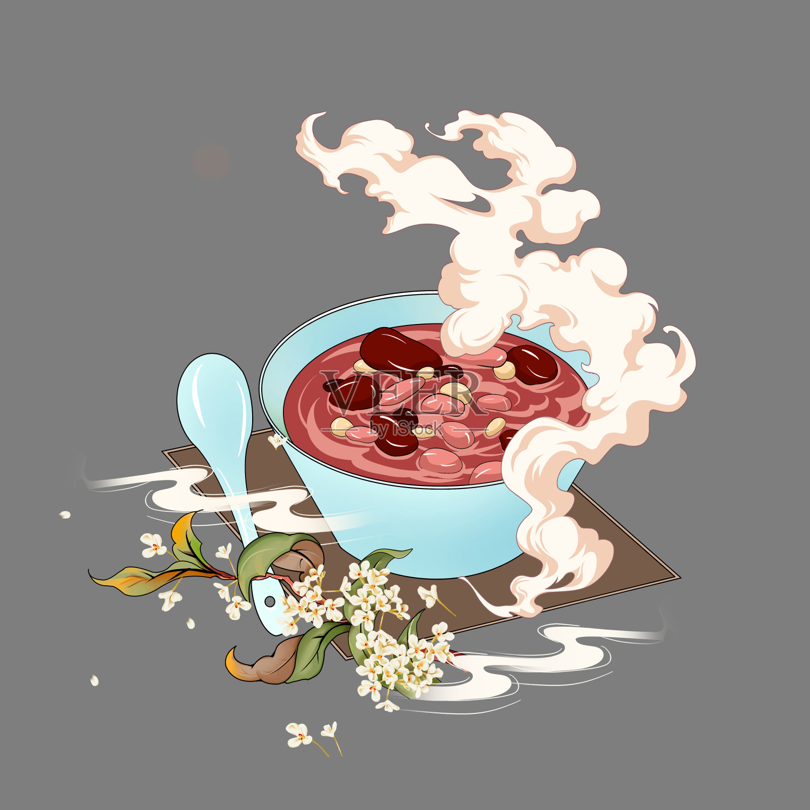 国潮腊八粥设计元素图片