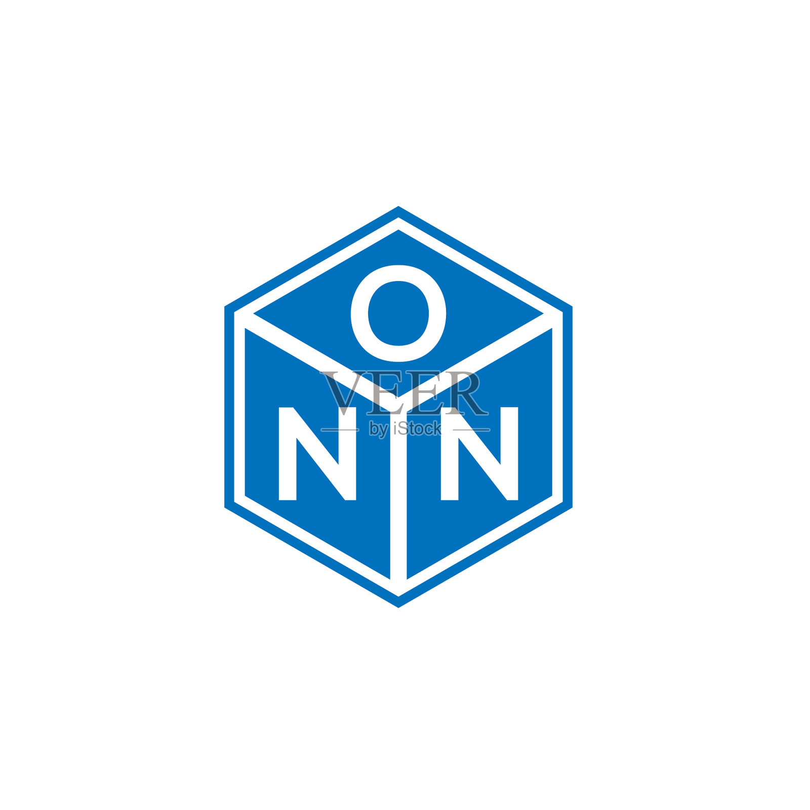 在黑色背景上的字母标志设计插画图片素材