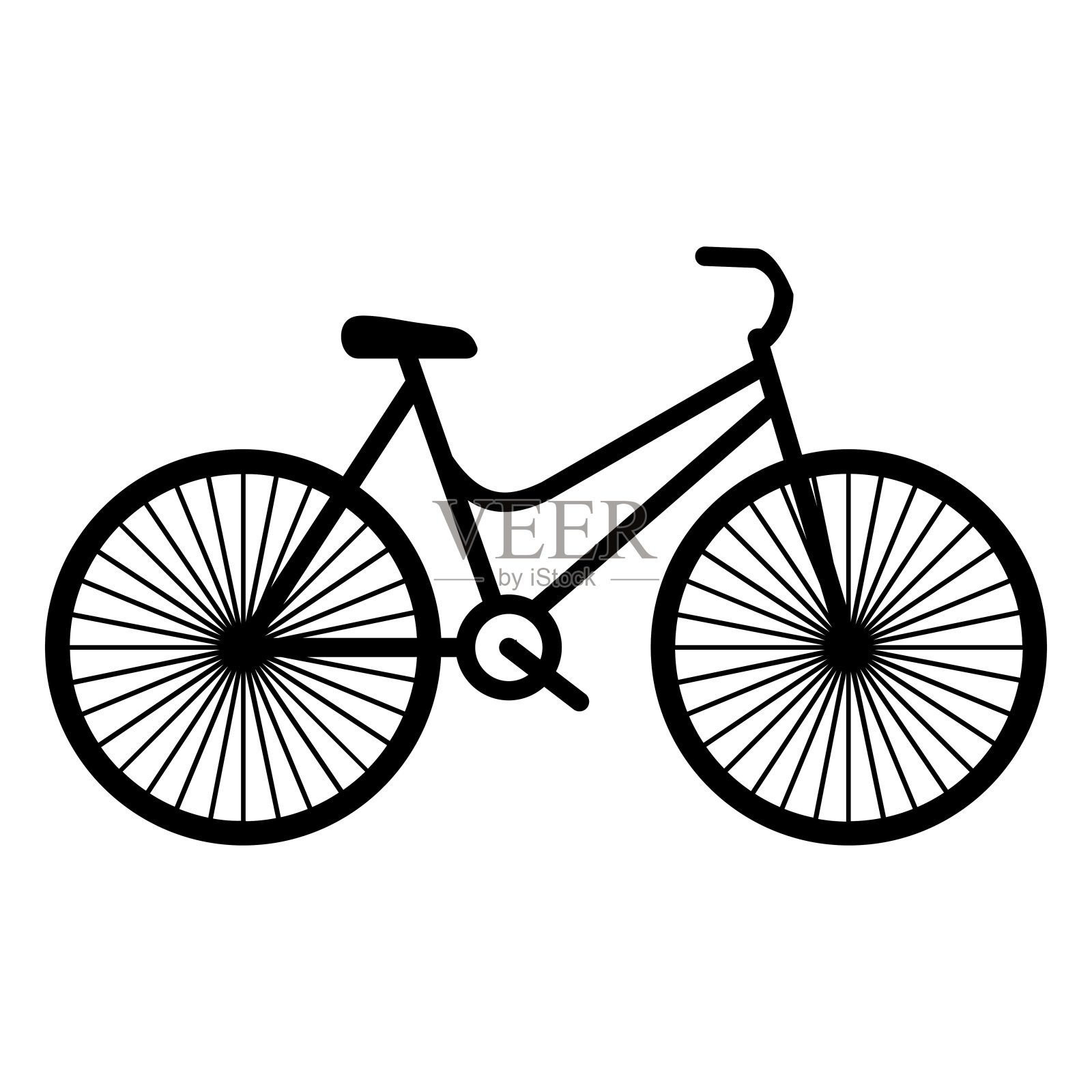 自行车图标设计模板矢量孤立插图图标素材