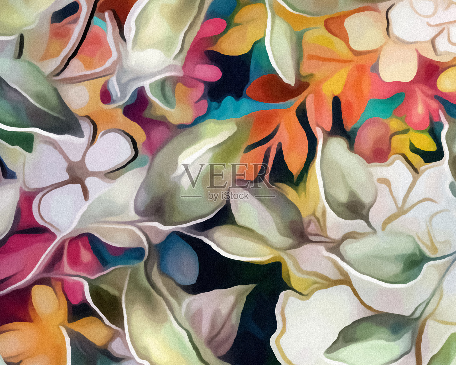 Xander花朵插画图片素材