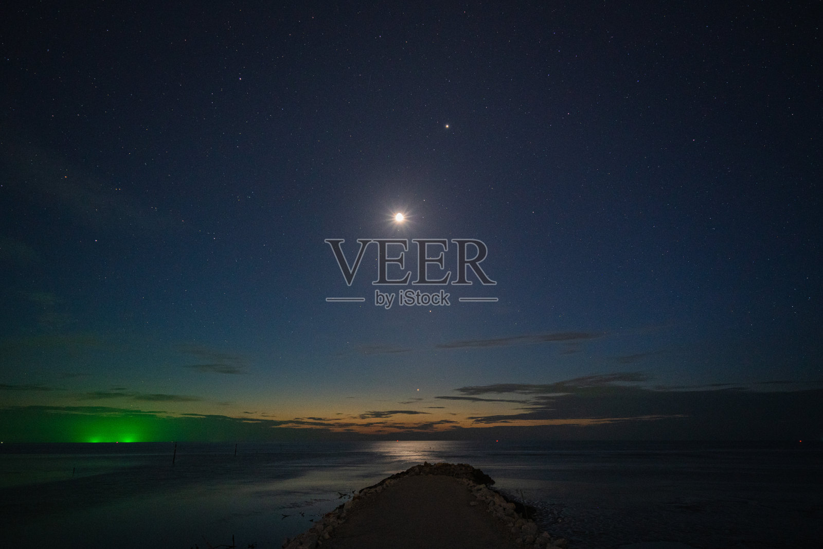 月夜场景照片摄影图片