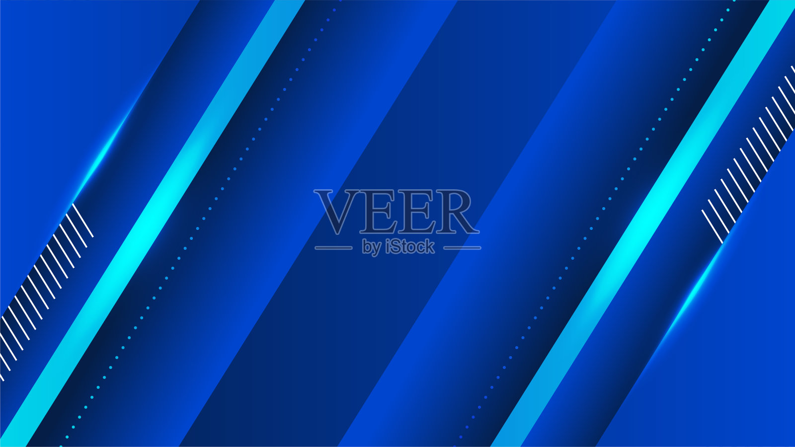 孟菲斯几何蓝色彩色抽象设计背景插画图片素材