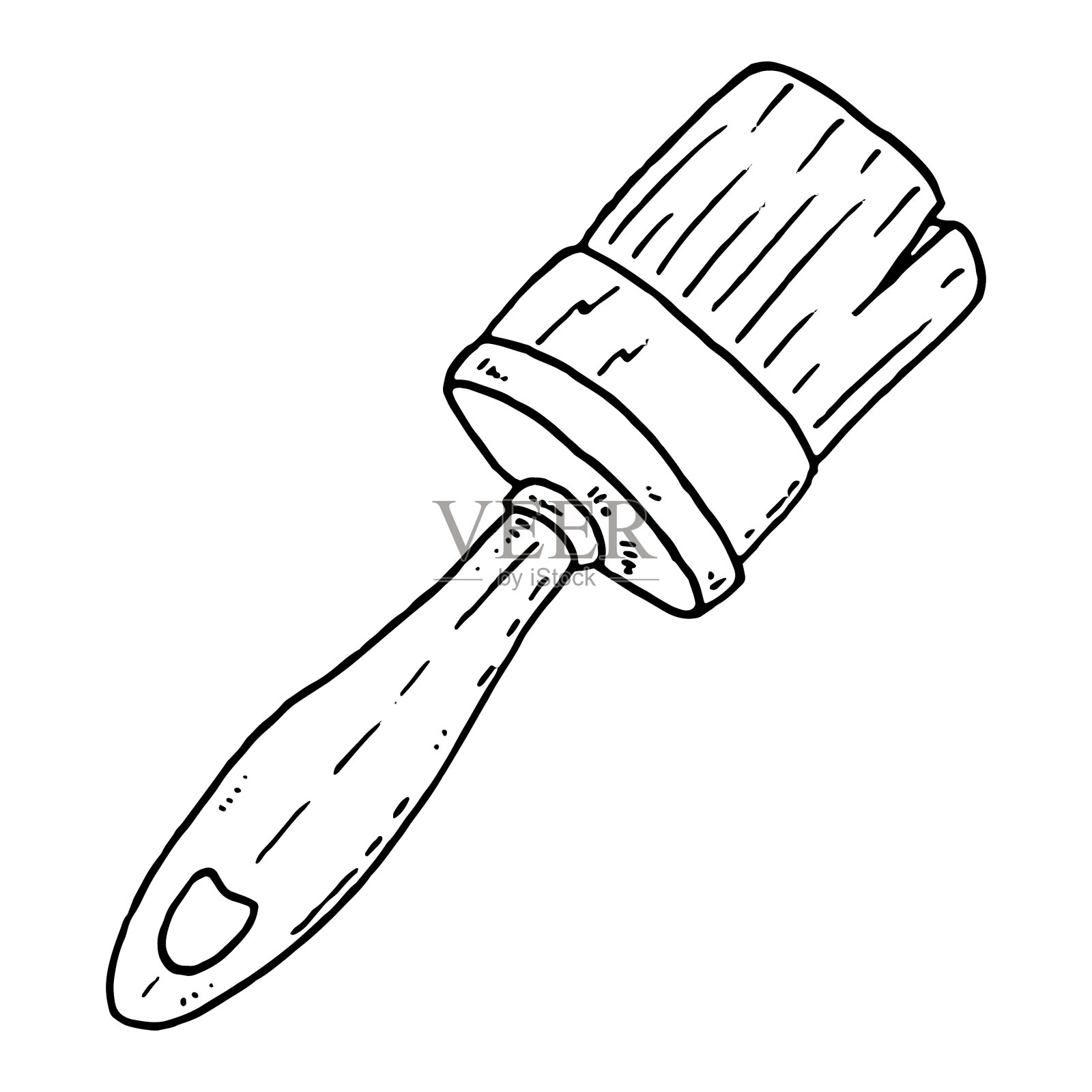 油漆刷图标的刷油漆墙壁设计元素图片