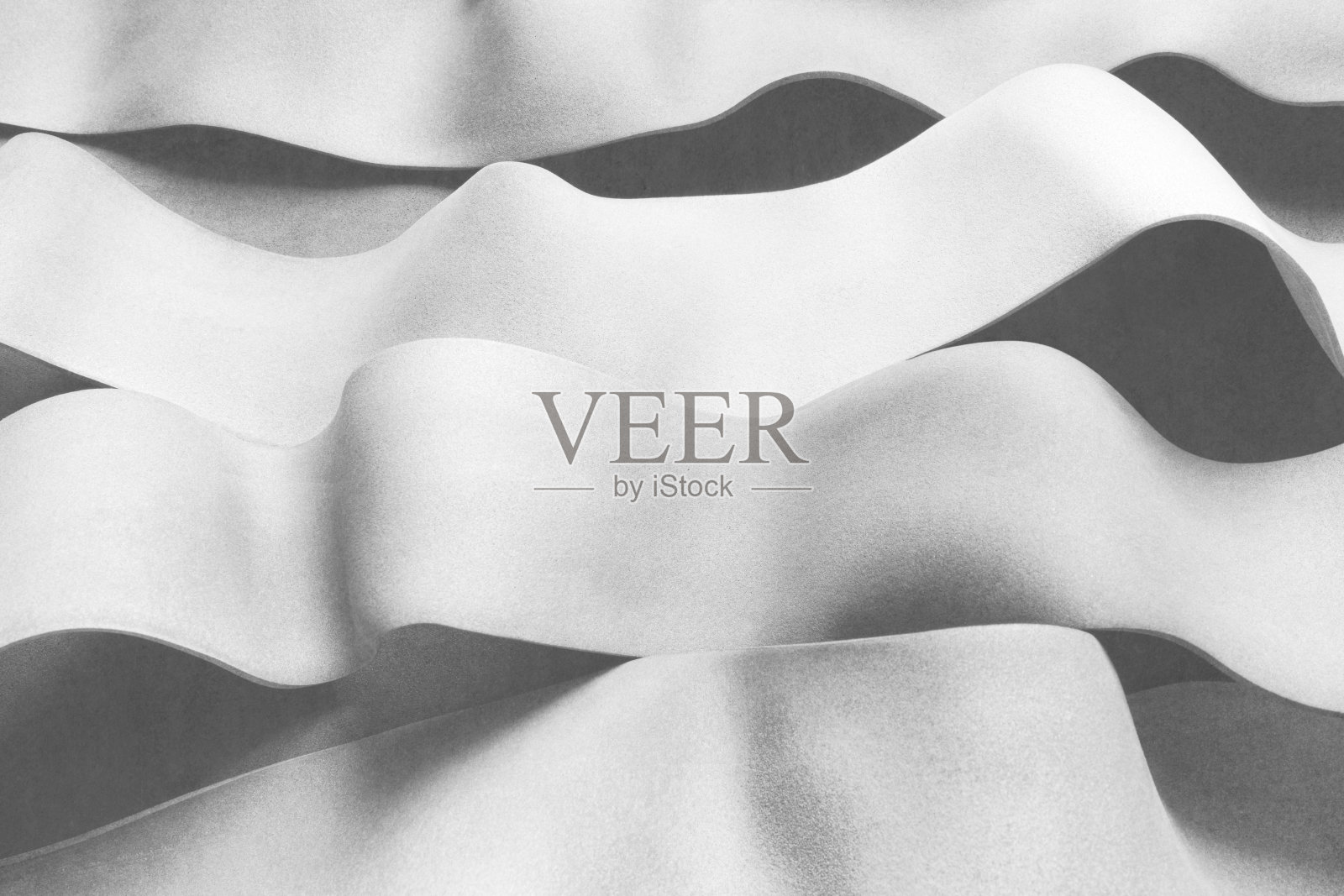 灰色波浪形状，抽象的背景照片摄影图片